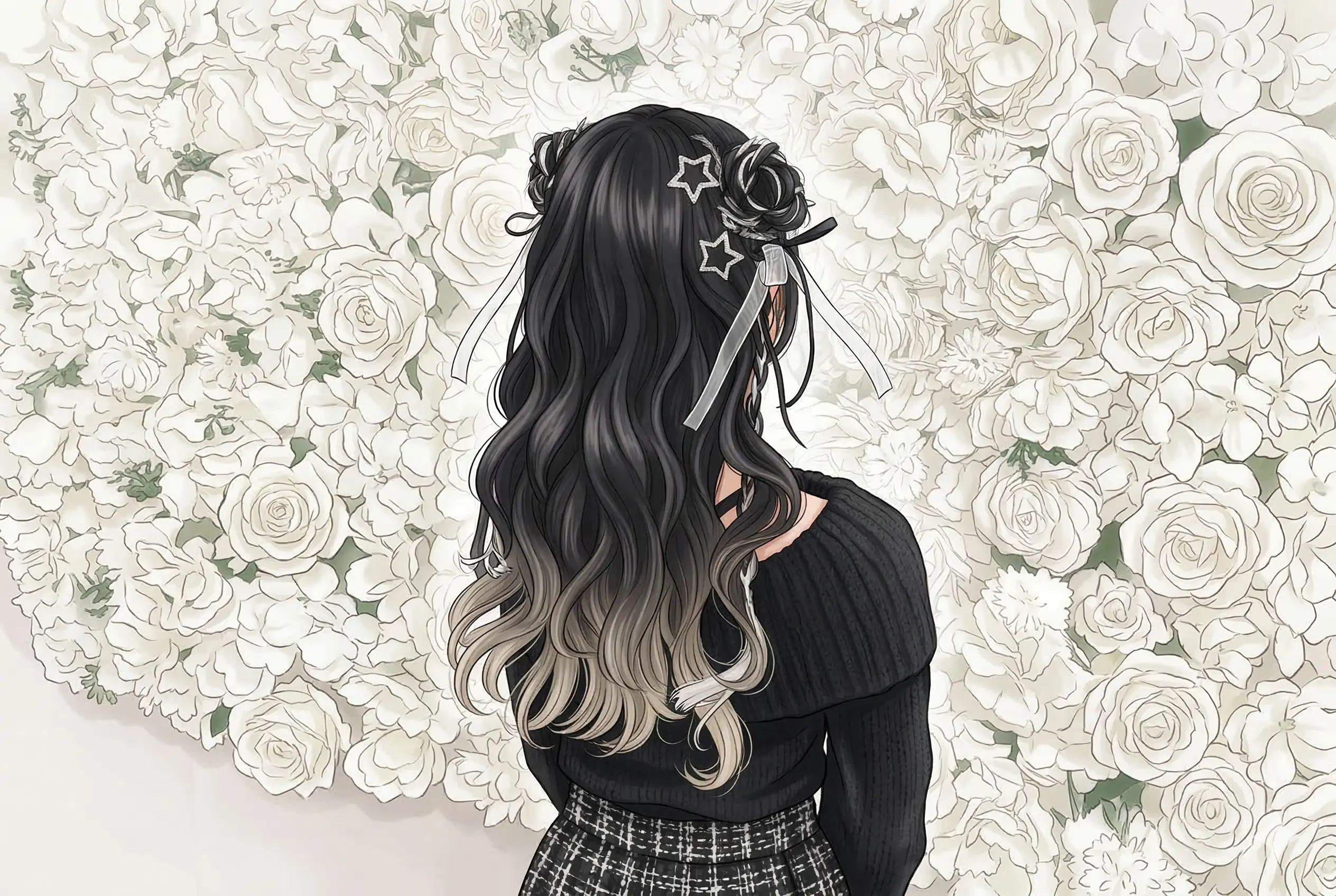 2026年最新！モノトーンで作る「ヘアローズ」が可愛すぎ♡推し活で絶対映える盛り髪アレンジのコツ