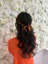 ゆるふわハーフアップ