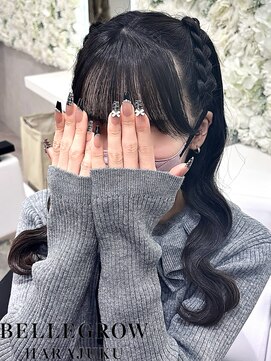 編みあげハーフツイン