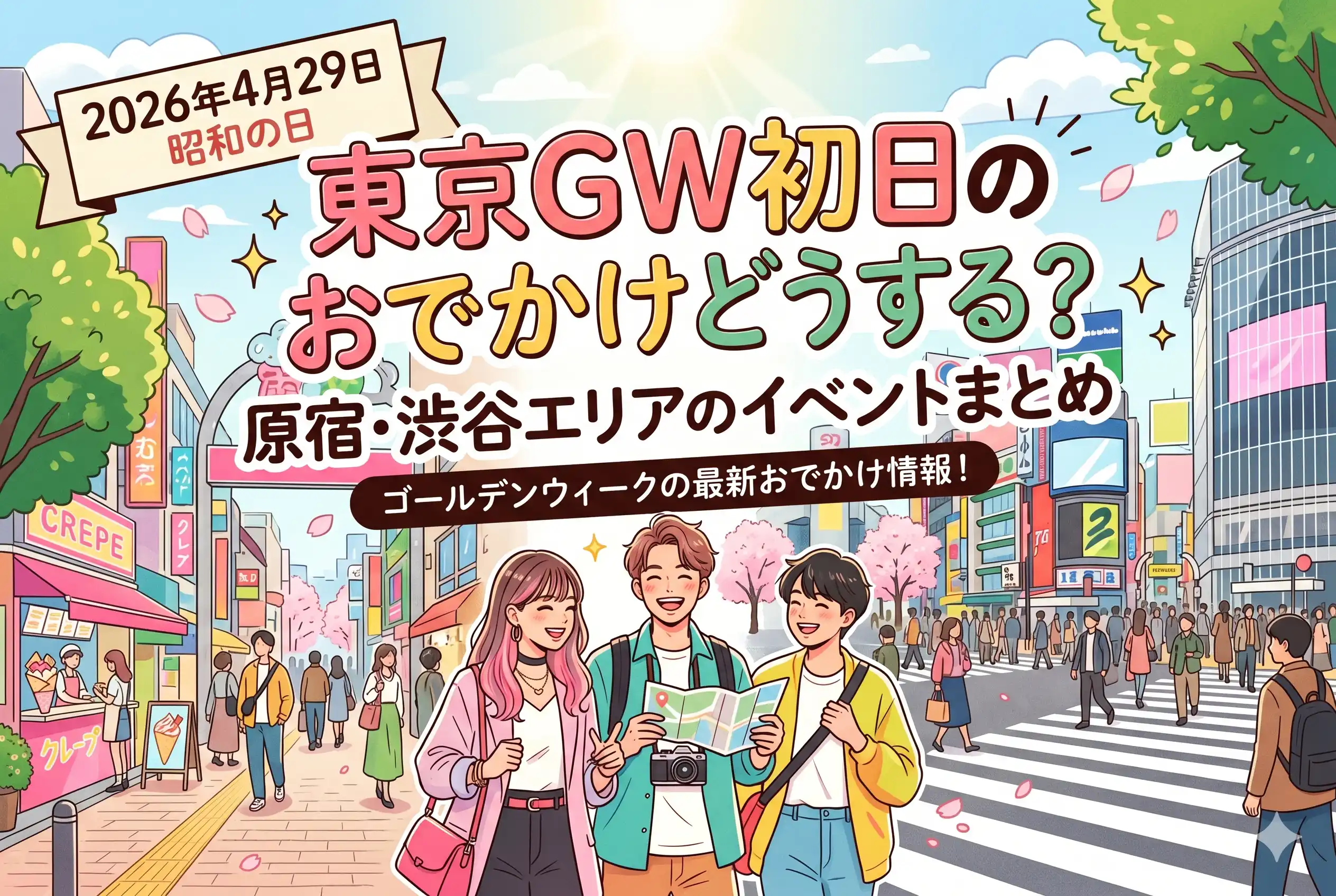 【2026年4月29日】昭和の日・東京GW初日のおでかけどうする？原宿・渋谷エリアのイベントまとめ