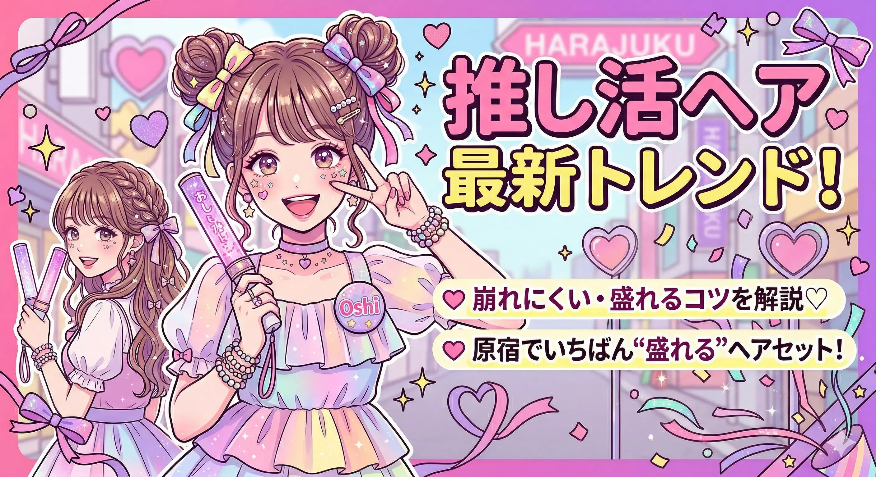 原宿で叶える“崩れない推し活ヘア”｜韓国トレンドの短命ヘア・ポニー・ヤンパモリも可愛く長持ち