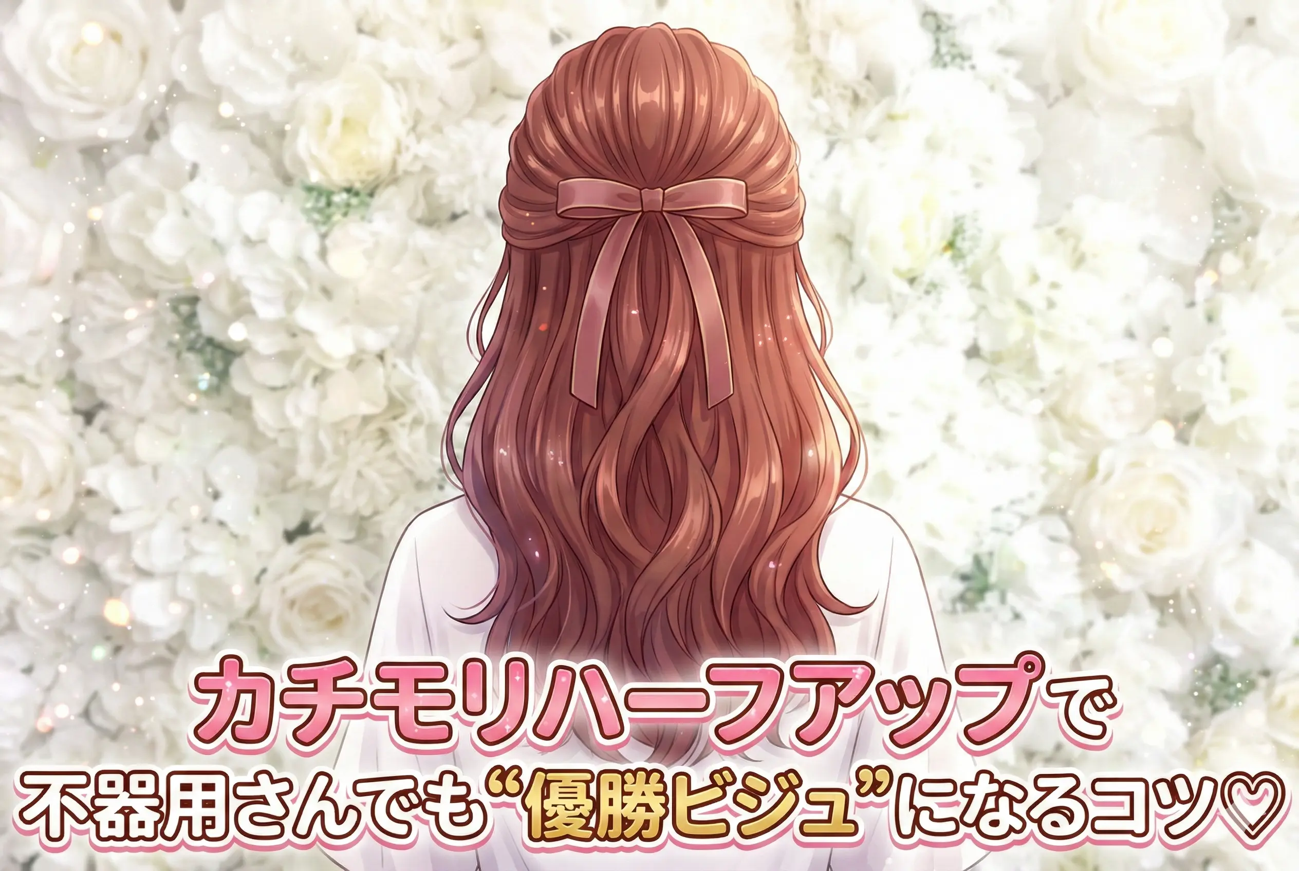 カチモリハーフアップのやり方♡不器用さんでも“優勝ビジュ”になるコツ