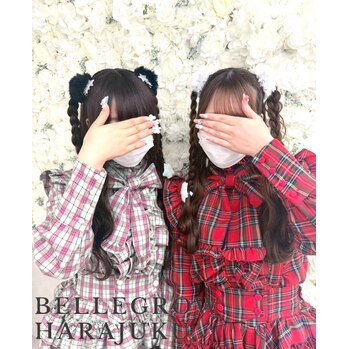 お友達と楽しむお揃いヘアー♪イベント前に人気の原宿ヘアセットをご紹介！