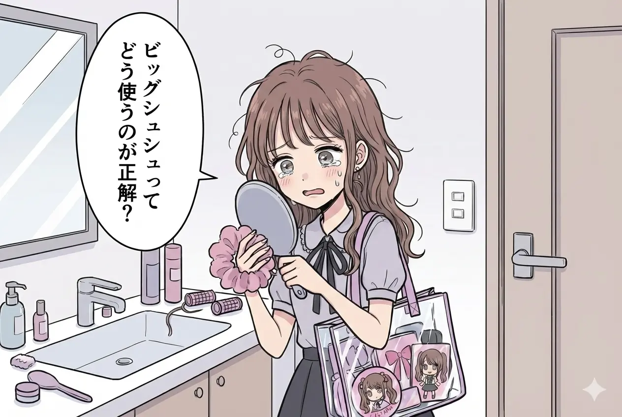 ビッグシュシュ|定番からアレンジまで“今っぽ可愛い”完全ガイド♡