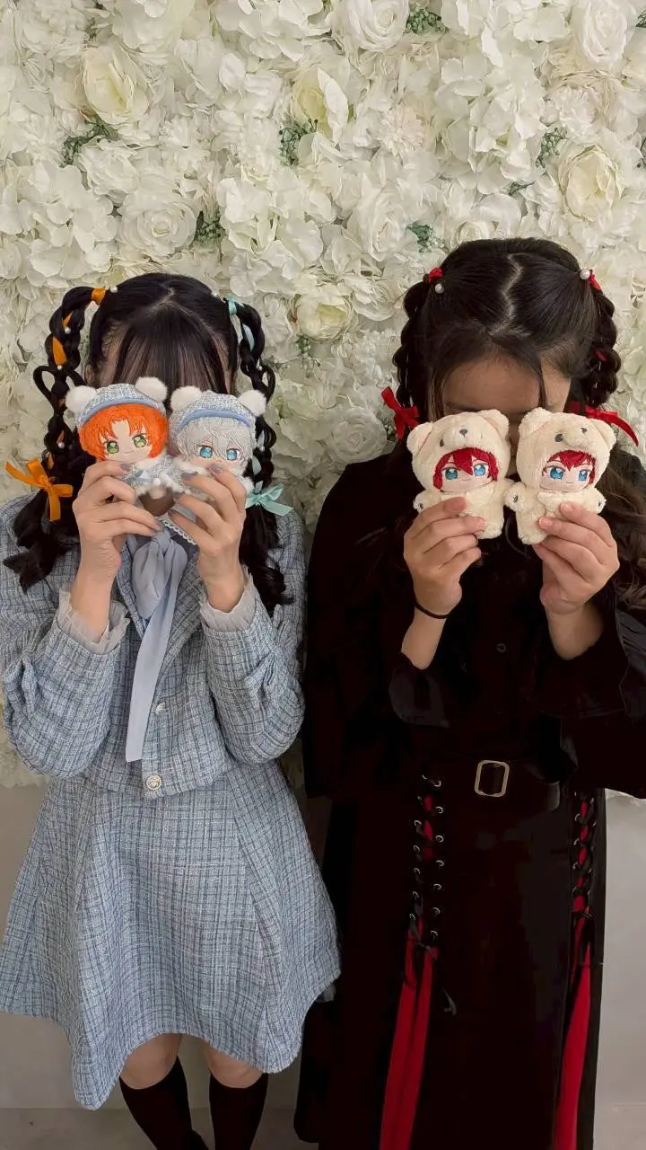 双子コーデで可愛さ2倍！リボン×パールで彩る最強「推し活」ツインテール