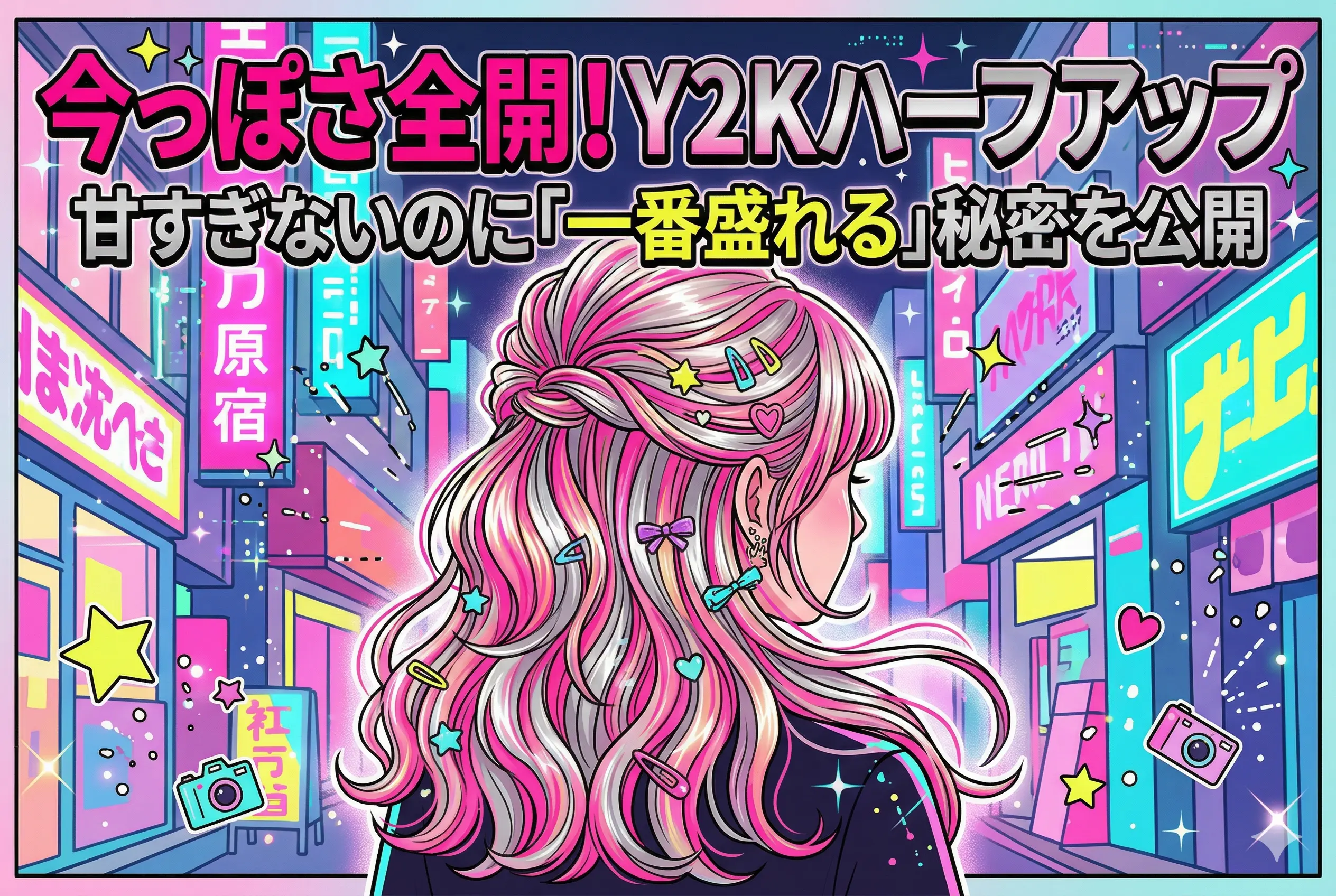 Y2K ハーフアップが今っぽく決まる理由は？初心者でも真似しやすい作り方と崩れにくく見せるコツをわかりやすく解説