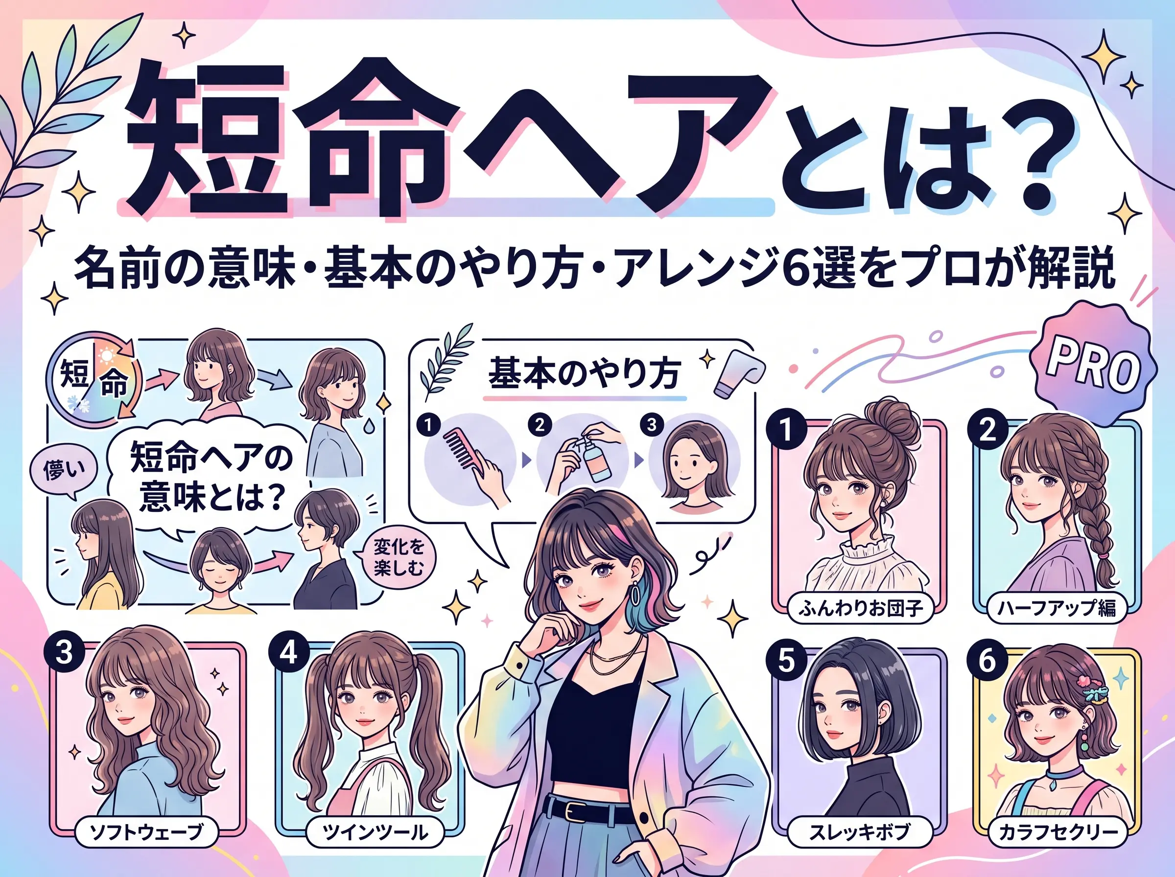 短命ヘアとは？名前の意味・基本のやり方・アレンジ6選をプロが解説！
