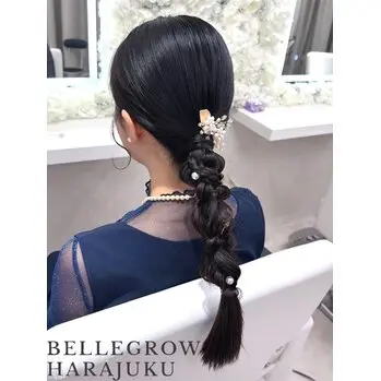 大人の魅力を引き立てる上品アレンジ♪タイトローポニーで特別な一日を