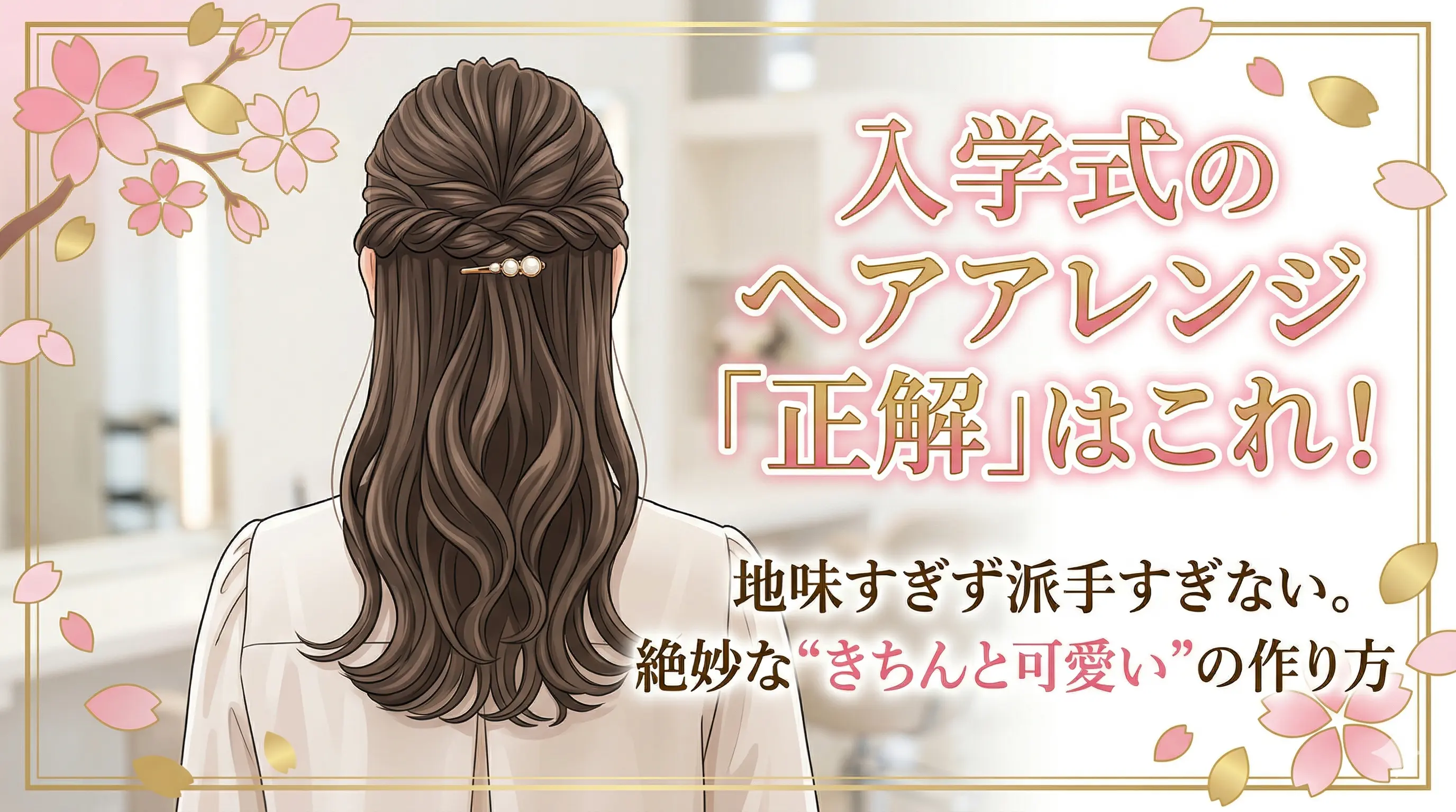 入学式のヘアアレンジで好印象を叶える！初心者でも失敗しない上品で今っぽいスタイルの作り方と選び方