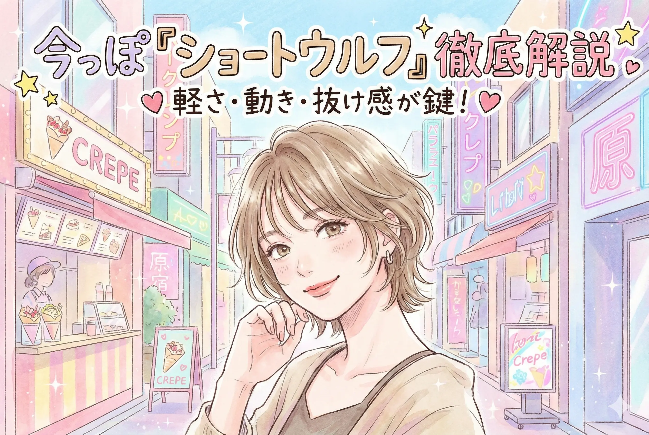 ショートウルフの作り方と今どきアレンジ術|軽さ・動き・抜け感を叶えるプロ解説