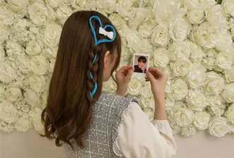 推しカラーで魅せるハート三つ編みアレンジ♡原宿でとびきり可愛い推し活ヘアに！