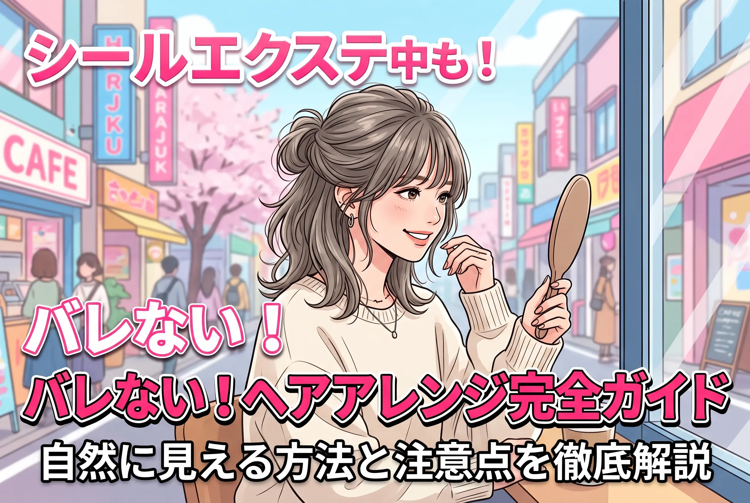 シールエクステ中のヘアアレンジ完全ガイド|バレずに自然に見えるアレンジ方法と注意点