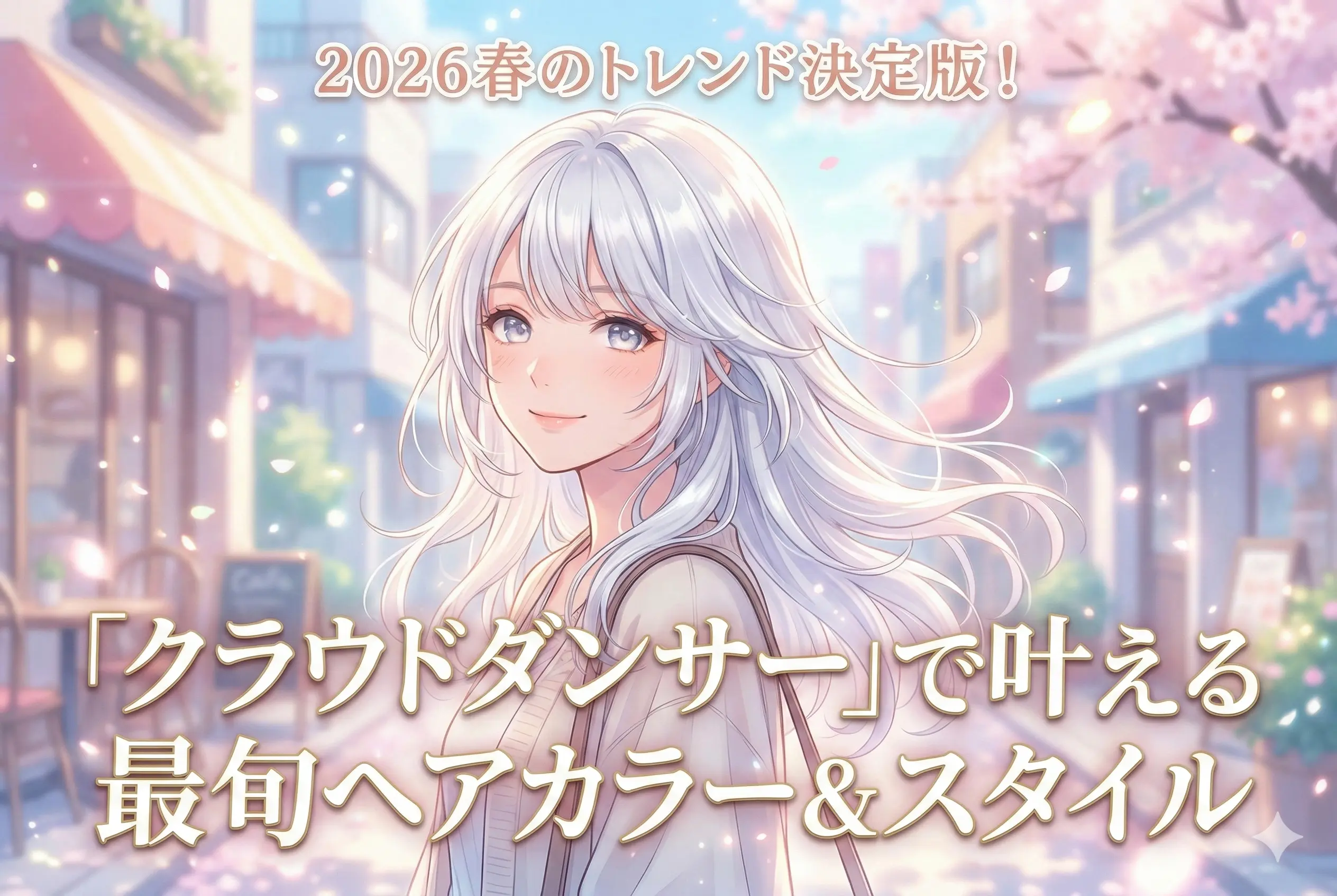 2026春のトレンド決定版！「クラウドダンサー」で叶える最旬ヘアカラー＆スタイル