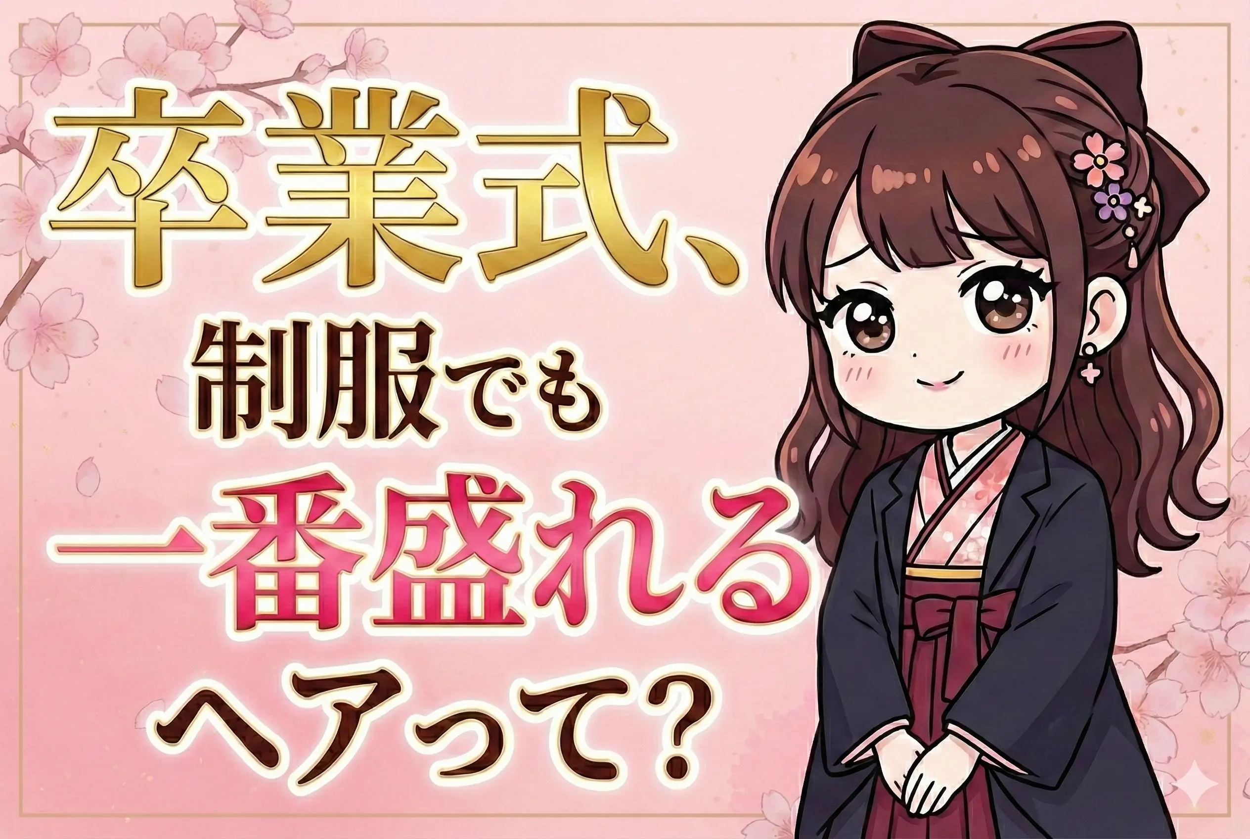 卒業式の制服ヘアアレンジ｜かわいいが叶う写真映え＆崩れにくい最旬スタイル集